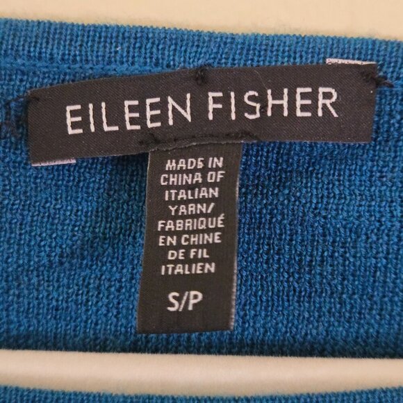 Eileen Fisher Boat Neck Tunic In Blumm Merino Wool ASO General Hospital Size S - Picture 8 of 10